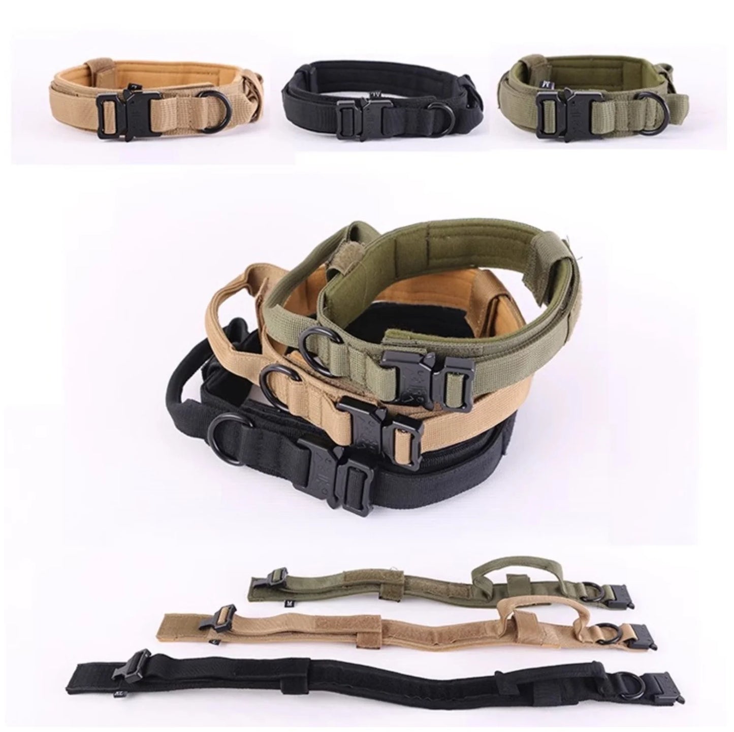 2-In-1 Dog Collar with Retractable Leash for Walking & Training
